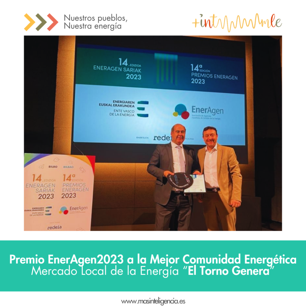 ¡»Ballesteros de Calatrava Genera», Premio EnerAgen2023 a la Mejor Comunidad Energética!